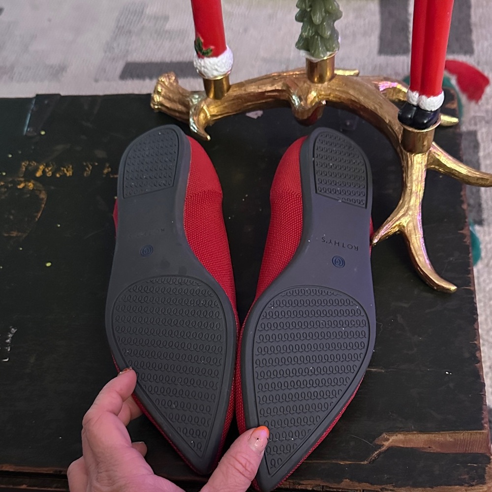 Rothy's Women's Scarlet Red Flats - Picture 2 of 2